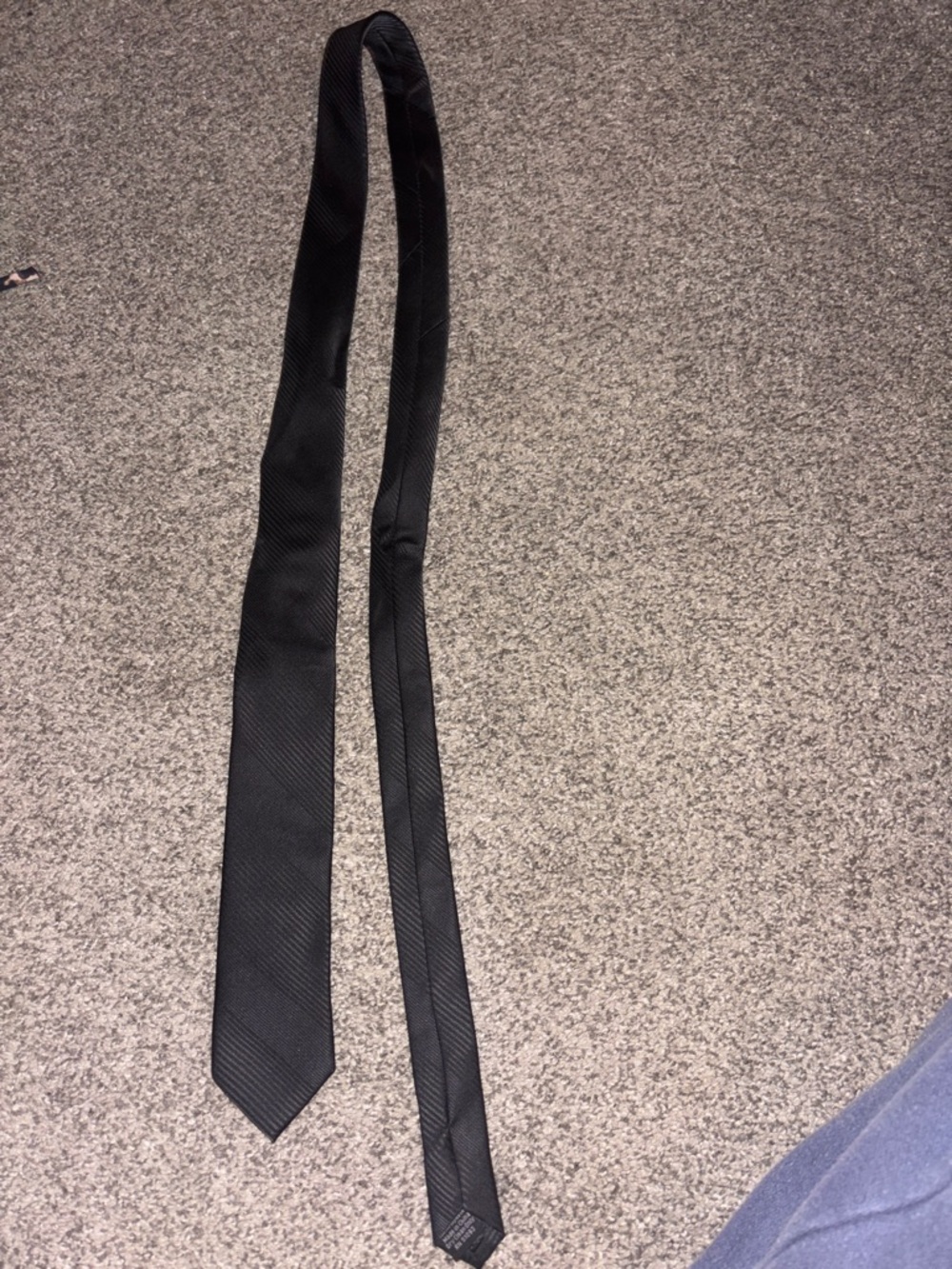 jf j.ferrar Black Textured Men's Tie